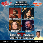 Roast Battle NYC ft: Divya Gunasekaran, Amanda Casco, Irina Chelidze, Ilya Laskin